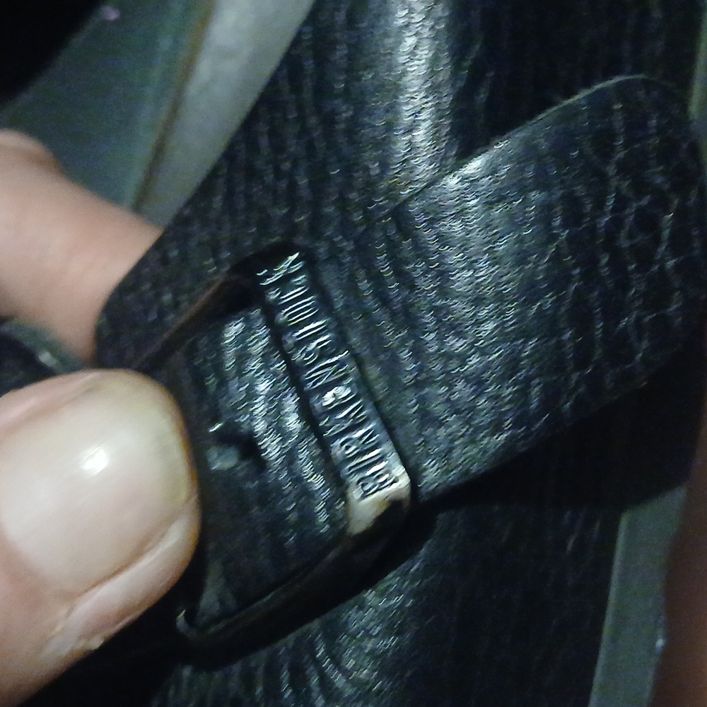 Womens Black Leather Clogs - Picture 3 of 4